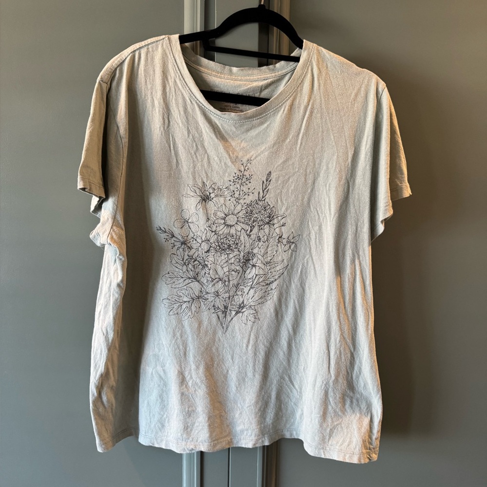 Fifth Sun Light Green Graphic Tee